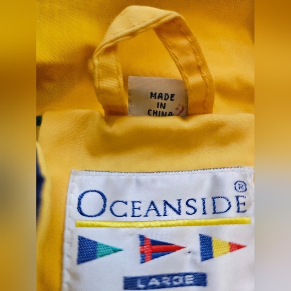 Oceanside Mens Red Boating Long Sleeve Elastic Waist Full Zipper Jacket Size L - Picture 8 of 16